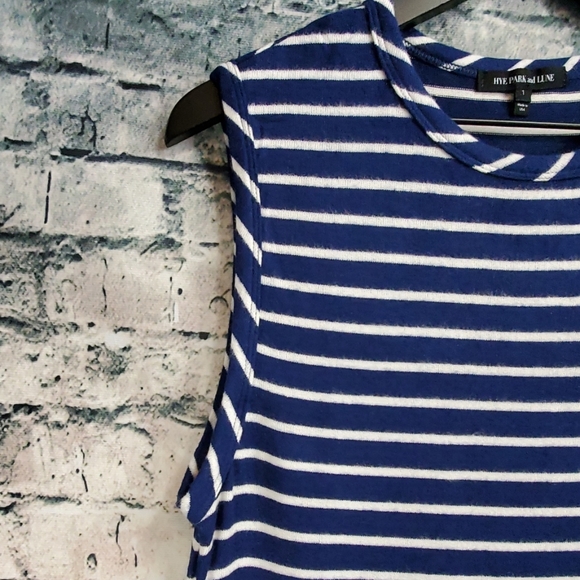Hye Park and Lune | Navy Striped Dylan Tank Top - Picture 3 of 8